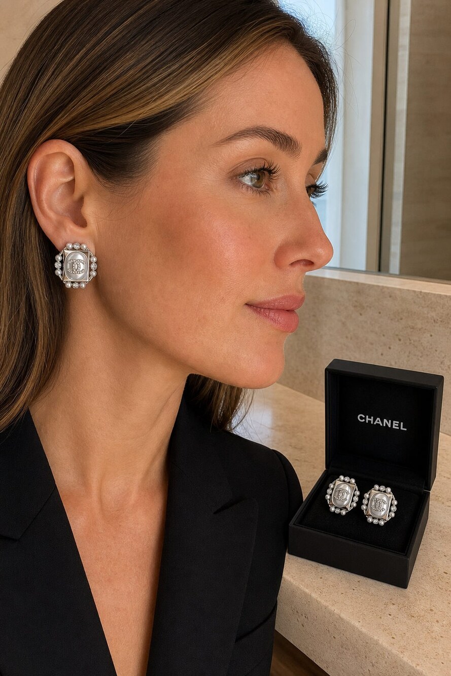 CHANEL Classic Parisian Earrings Style 28 | New with Box - Picture 8 of 9